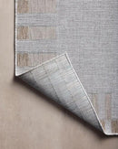 Loloi Amber Lewis Topanga Collection TOP-08 Silver/Natural 5'-3" x 7'-6" Indoor/Outdoor Area Rug by CozyNest Decor