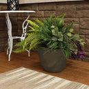 Sunnydaze Chalet Large Ceramic Plant Pot - Round Outdoor Glazed Ceramic Planter Pot with Drainage - Gray - 14.5" by CozyNest Decor