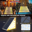 LED Solar Step Lights Waterproof Outdoor Stair Lights, Warm White Solar Deck Lights IP67 Solar Decoration Lights for Yard, Patio, Garden, Walkways, Front Door, Pathway, Driveway, Porch 12 Pack by GreenHaven Gardens