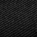 fani Heavy Duty Large Outdoor Indoor Entrance Black Doormat Waterproof Low Profile Entrance Rug Front Door Mat Patio Anti-Skid Rubber Back, 48x96 inch (Black) by GreenHaven Gardens