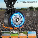 Wagons Carts Foldable with All-Terrain Big Wheels 400 LBS, Heavy Duty Collapsible Utility Wagon Cart, Folding Grocery Cart for Beach, Camping, Sports, Shopping, Garden and Fishing-Black Stripe by GreenHaven Gardens