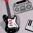 Lambs & Ivy Rock Star Musical Instruments 3-Piece Baby Crib Bedding Set - Gray by TinyTreasures Baby Boutique
