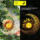 Solar Garden Statues Outdoor Decor, Moon Sun Figurine Light Stake, Housewarming Ornament for Patio, Lawn, Yard, Pathway - Unique Gift Ideas for Gardening Mom Grandma by GreenHaven Gardens