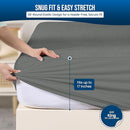 Utopia Bedding Waterproof Mattress Protector King Size, Premium Terry Mattress Cover 200 GSM, Breathable, Fitted Style with Stretchable Pockets (Gray) by TinyTreasures Baby Boutique