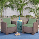 24x24 Inch Outdoor Cushions for Patio Furniture Set of 2, Waterproof Outdoor Chair Cushions w/Fade-Resistant, Removable & Machine-Washable Covers, Deep Seat Sofa/Couch Pads Replacement, Sage Green