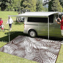 HiiARug Outdoor Rug 6x9Ft Outdoor Plastic Straw Rug Waterproof Outdoor Rugs for Patios Clearance Large Reversible Patio Mat Outdoor Area Rug for Patios Deck Beach RV Camper Backyard,Brown&White by GreenHaven Gardens