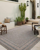 Loloi Amber Lewis Topanga Collection TOP-05 Natural/Teal 9'-2" x 12'-0" Indoor/Outdoor Area Rug by CozyNest Decor