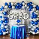RUBFAC Silver Balloons 129pcs Different Sizes 18 12 10 5 Inches, Metallic Balloon Garland Arch Kit for Birthday Party Graduation Wedding Holiday Decoration by TinyTreasures Baby Boutique