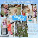 2025 Upgraded Bubble Machine with Remote Control, Automatic Rotation & RGB Lights, 1800mAh Rechargeable Battery, Type-C Charge, Bubble Maker for Kids, Weddings, Birthday Parties, Outdoor Activities by TinyTreasures Baby Boutique