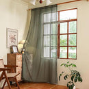 Sutuo Home Boho Curtains for Bedroom Living Room 72 inches Long, Crochet Lace Sheer Bohemian Hollow Knitted with Tassels, Privacy Vintage Farmhouse, Rod Pocket 1 Panel 59" W x 72" L,Olive Green by CozyNest Decor