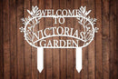 Personalized Metal Garden Sign with Stake, Custom Garden Decor for Outdoor, Custom Family Name Sign, Patio Decorations, Lawn Art, Farmhouse Decorative, Housewarming Gift (CstmDesign3) by CozyNest Decor
