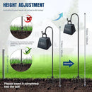 Ottsuls Shepherds Hooks for Outdoor - 60" Heavy Duty Bird Feeder Pole with 5 Prong Base, Adjustable Stand Hanger for Garden Plant, Hummingbird Feeder, Lantern Lights - Haning Wedding Decor (1 Pack) by GreenHaven Gardens