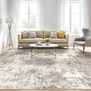 4x6 Rug Washable Area Rugs: Abstract Modern Soft Stain Resistant Indoor Floor Accent Non Slip Carpet for Living Room Entryway Kitchen Bedroom Nursery Office Bedside Home House Decor- Brown by TinyTreasures Baby Boutique