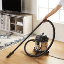 Amazon Basics Wet Dry Vacuum Cleaner, 4 gallon Shop, 3 HP Stainless Steel, Grey/Black by CozyNest Decor