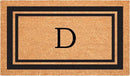 Calloway Mills 152962436D Black Border 24" x 36" Monogram Doormat, (Letter D) by CozyNest Decor