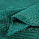MarCielo 3-Piece Christmas Quilt 100% Cotton Oversized Bedspread Lightweight Coverlet Embroidery Christmas Tree Pattern Bedding Set(TC Emerald, Oversized King (118"x106")) by CozyNest Decor