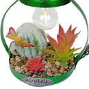 Alpine Corporation LYT292SLR-HH Solar-Powered Metal Heron w/Garden Enclosed LED Light Decor, Solar Patio Decor, 16''H, Green by GreenHaven Gardens