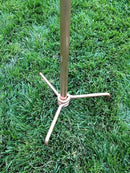 Stanwood Wind Sculpture: Kinetic Copper Dual Spinner - Tumbling Flowers by CozyNest Decor