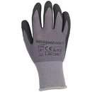 Amazon Basics Micro-Foam Nitrile Coated Work Gloves, Nylon Liner Fiber, Touch Screen, Grey, Size 6/XS, 12-Pair by GreenHaven Gardens