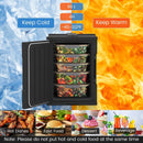 91 Qt Insulated Food Pan Carrier with Door Shafts-Black by LJGDeals