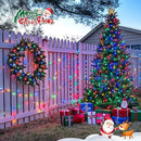 JMEXSUSS 2 Pack Solar String Light 100LED 32.8ft 8 Modes Solar Christmas Lights Waterproof for Gardens, Wedding, Party, Homes, Christmas Tree, Curtains, Outdoors (Multicolor) by GreenHaven Gardens