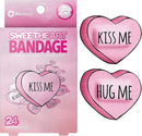 BioSwiss Bandages, Valentine Valentine Heart Shaped Self Adhesive Bandage, Latex Free Sterile Wound Care, Fun First Aid Kit Supplies for Kids, 24 Count by TinyTreasures Baby Boutique