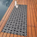 Keen Home Design Outdoor Runner Rug - 2x10 Washable Indoor/Outdoor Rug for Patio, Balcony, Kitchen, Garden, Beach, Deck and Porch. Size: 2'2" x 9'11" by GreenHaven Gardens