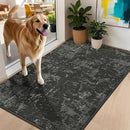 BEQHAUSE Dirt Trapper Door Mat 32"x48" Non-Slip Door Mats Washable Entryway Rugs Stain Resistant Doormat Absorbent Welcome Floor Mat for Front Back Door, Muddy Wet Shoes & Paws,Dark Grey by CozyNest Decor