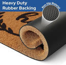 Barnyard Designs Natural Coco Coir Heavy Duty Backing Doormat - Large Cute Non-Slip Front Door Welcome Mat for Outside Entrance or Porch Entry, Brown (24x36, Hello) by CozyNest Decor
