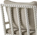 DUHOME Linen Fabric Spindle Accent Chair with Wood Frame,Spool Chairs with High Resilience Spring Cushion and Armrest Pads, Leisure Armchair for Living Room Bedroom Farmhouse Home Office Belcony by CozyNest Decor
