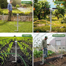 Walensee 32" Garden Hose Guide Spike Right Angle Hose Pulling Stand, Heavy Duty Metal Hose Reel for Garden Corner Auxiliary Watering Hose Reel, Lawn & Garden Watering Equipment, Plant Flower Protector by GreenHaven Gardens