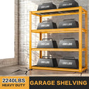 REIBII 40" W Garage Shelving 2240 LBS Storage Shelves Adjustable Heavy Duty Shelving 4 Tier Metal Shelves for Storage 59.5"H Metal Shelf for Pantry Basement Warehouse 40"W × 19.5"D × 59.5"H, 3 Pack by GreenHaven Gardens
