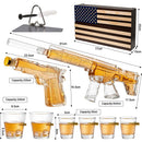 AR15 Whiskey Gun Decanter Flag Set - 1000ml Rifle & Pistol Set