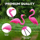 JOYIN 10 Pack Small Yard Flamingos Ornament Stakes, Mini Pink Flamingo Yard Decorations, Mini Lawn Plastic Flamingo Statue with Rubber Coating Metal Legs for Outdoor, Garden, Luau Party Gift (3-10IN) by GreenHaven Gardens