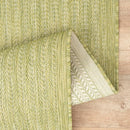 Adiva Rugs Outdoor Indoor Area Rug, Weather Resistant, Easy to Clean, Stain Resistant Floor Mat for Dining Room, Backyard, Deck, Patio (Olive Weiss, 2'6" x 7') by CozyNest Decor