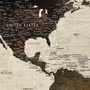 Custom Push Pin World Map Wall Art Canvas Print – by MyGreatCanvas | Canvas Wall Art Prints | Photo Prints & Wall Decor