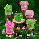 LAWOHO 6 Packs Bunny Pink Slime Kit -Cloud Clear Butter Slimes with Easter Charms & Add-ins, Soft Fluffy Slimes Kits for Girls & Boys, 360ml Pink & Green Easter Slime Making Kit Party Favor for Kids by TinyTreasures Baby Boutique