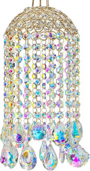 Crystal Chandelier Wind Chimes Suncatcher Pendant, Aurora Light Catcher for Window Indoor Outdoor Ornament, Gift for Mothers Day Christmas Day by GreenHaven Gardens