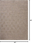 Loloi Amber Lewis Topanga Collection TOP-06 Natural/Mist 2'-3" x 3'-9" Indoor/Outdoor Area Rug by CozyNest Decor