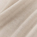 Joydeco Linen Curtains for Living Room,Semi Sheer Drapes Window Long Curtains 108 inches Long Pink Beige by CozyNest Decor