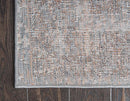 Unique Loom Rosso Collection Vintage, Traditional, Bohemian, Geometric, Distressed, Southwestern Area Rug, 2' 0" x 6' 0", Gray/Ivory