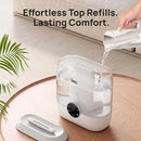Dreo 6L Top Fill Humidifiers for Bedroom, 60H Runtime 28 dB Quiet Supersized Cool Mist Air Humidifiers for Large Room, Baby Nursery, Plant, Indoor, Night Light, Easy to Clean, Precise Humidity Control by TinyTreasures Baby Boutique