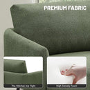 Oversized Accent Chair for Living Room Chairs Reading Arm Chair Comfy Modern Single Sofa Side Chairs with Metal Legs & Soft Cushion for Bedroom, Balcony,Waiting Room (Polyester, Moss Green) by CozyNest Decor