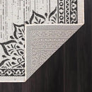 CAMILSON Outdoor Rug, 5x7 Medallion White Black Modern Area Rugs for Indoor and Outdoor Patios, Kitchen and Hallway Mats, Washable Porch Deck Outside Carpet (Medallion White, 5 x 7) by GreenHaven Gardens