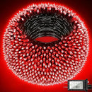 1500 LED 492FT Christmas Lights With Timer Memory - Green Wire String Lights for Indoor Outdoor Decorations, Christmas Tree, Party, Xmas, Wedding, Garden, Patio - Red by GreenHaven Gardens