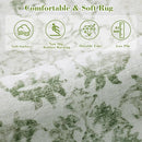 Sage 3x7 Runner Rug for Hallways Bed Side Kitchen, Boho Washable Distressed Low-Pile Floor Entryway Long Bathroom Mat, Non-Slip Laundry Room Washstand Front Carpet Green 36x84 Inch by TinyTreasures Baby Boutique