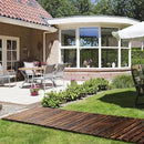 RELIANCER 8' Wooden Garden Pathway,Outdoor Roll Out Cedar Straight Walkway,Patio Path Decorative Garden Boardwalk Walkways,Weather-Resistant Roll Up Beach Wood Road Floor,Wedding Party Pathways by GreenHaven Gardens