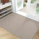 LUMI Ultra Thin Door Mat for Entryway,48"x72" Low Profile Non Slip Rubber Backing Indoor Doormat, Easy Clean Welcome Entrance Mat for Inside House, Patio, Beige by CozyNest Decor