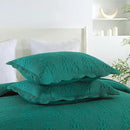 MarCielo 3-Piece Christmas Quilt 100% Cotton Oversized Bedspread Lightweight Coverlet Embroidery Christmas Tree Pattern Bedding Set(TC Emerald, Oversized King (118"x106")) by CozyNest Decor
