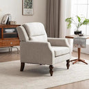 Kidol & Shellder Oatmeal Oversized Accent Chair for Living Room Set of 2 Modern Reading Chair with Back Wide Upholstered Comfy Single Sofa Chair Bedroom Lounge Side Corner Boucle Fabric Armchair by CozyNest Decor